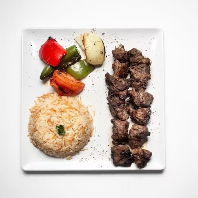 House of Lamb Kebab Platter.
