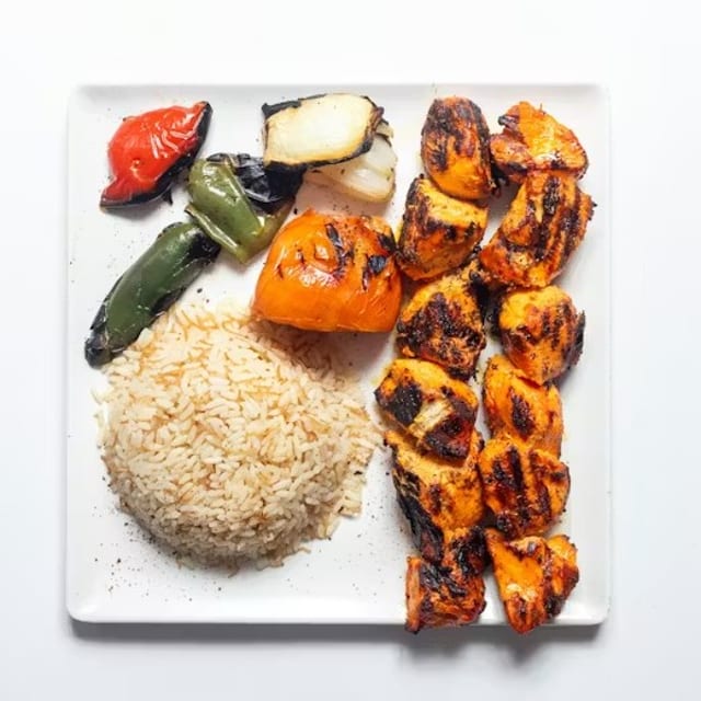 Shish Tawook Platter.